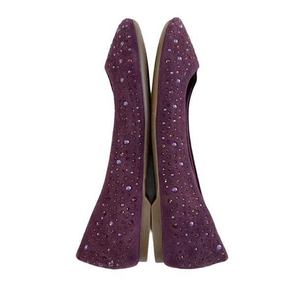 Sperry Suede Rhinestone Embellished Flat Shoes - Picture 6 of 13